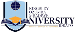 Kingsley Ozumba Mbadiwe University crest
